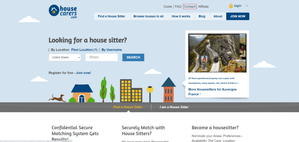Homepage Homesitting Hosuecarer